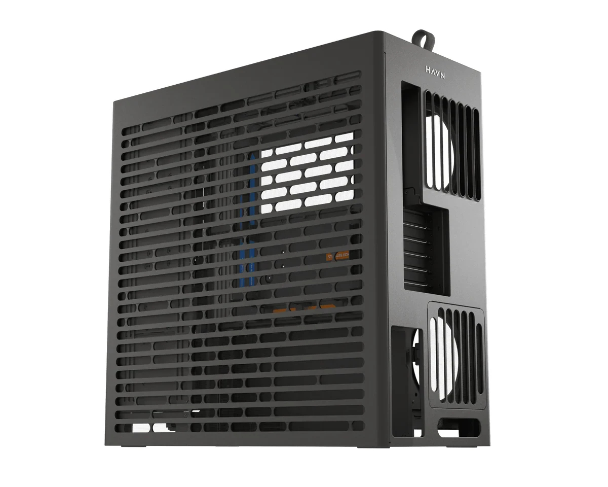 Кутия HAVN HS 420 VGPU Edition Black Case E-ATX, PCIe Gen 5 riser included