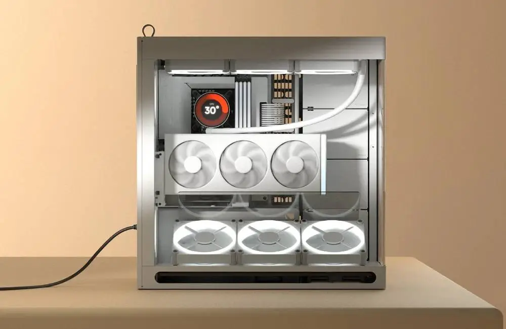 Кутия HAVN HS 420 VGPU Edition Black Case E-ATX, PCIe Gen 5 riser included