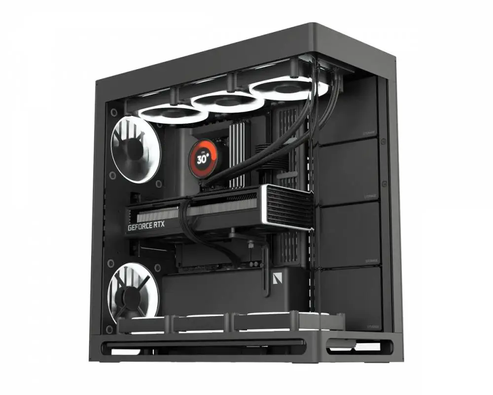 Кутия HAVN HS 420 Base Edition Black Case E-ATX