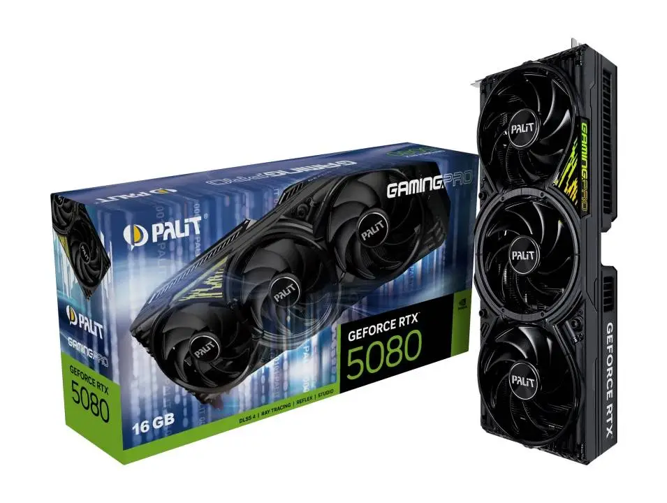 Видео карта Palit GeForce RTX 5080 GamingPro 16GB - NE75080019T2-GB2031A