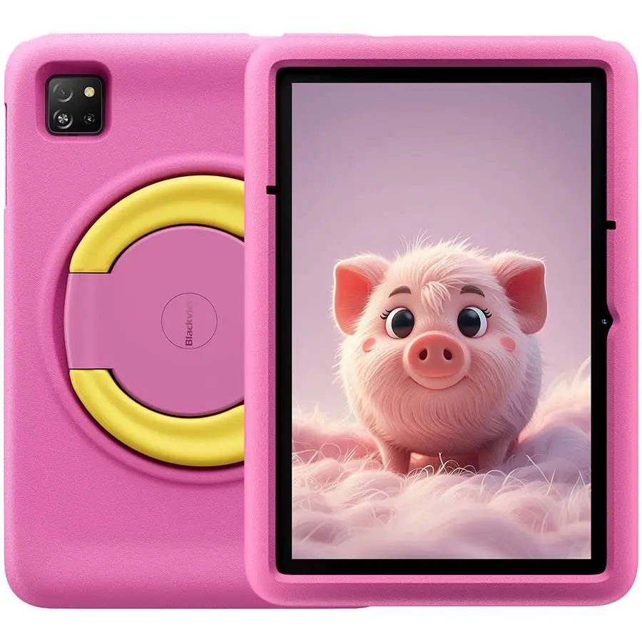 Таблет Blackview Tab A6 Kids WiFi 10.1" HD+ IPS, A523 Octa-core 1.8GHz, 4GB/128GB, 8MP/5MP, 5100mAh, Android 14, Rose Pink