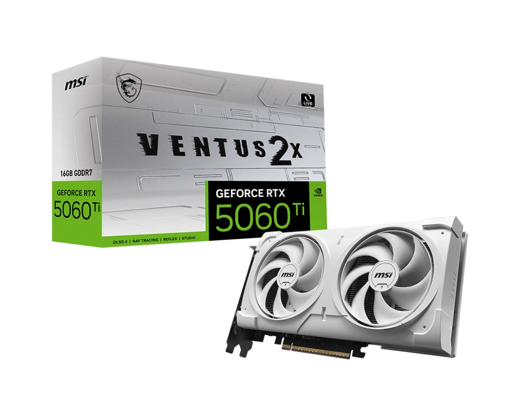 Видео карта MSI RTX 5060 Ti 16G VENTUS 2X WHITE PLUS