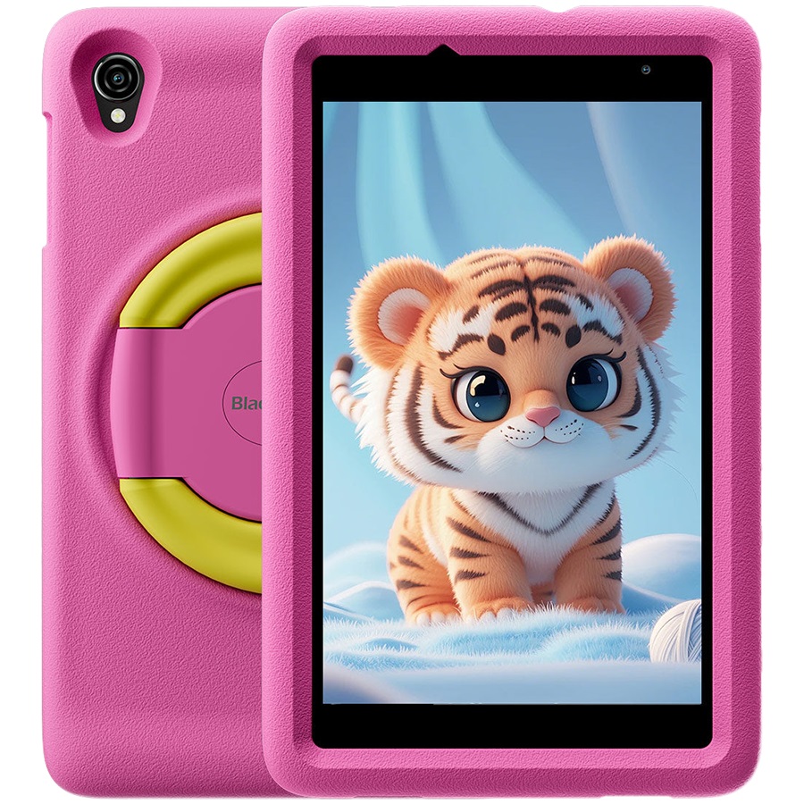 Таблет Blackview Tab A5 Kids 8.0" HD+ IPS, Unisoc T310, 3GB/64GB, 5MP/2MP, 5100mAh, 4G LTE, Android 14, Pink