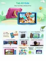 Таблет Blackview Tab A5 Kids 8.0" HD+ IPS, Unisoc T310, 3GB/64GB, 5MP/2MP, 5100mAh, 4G LTE, Android 14, Blue