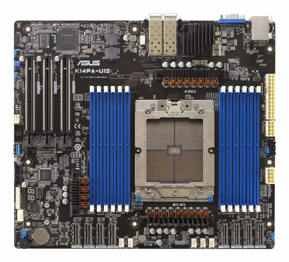 Дънна платка ASUS Server K14PA-U12/ASMB11 Socket SP5 SSI CEB - 90SB0CI0-M0UAY0