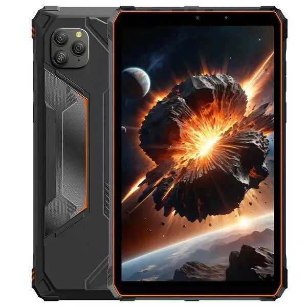 Таблет Blackview Active 5 Rugged 8.68" HD+ 90Hz, T615 Octa-core, 8GB/128GB, 16MP/13MP, 6600 mAh, Android 15, NFC, Black/Orange