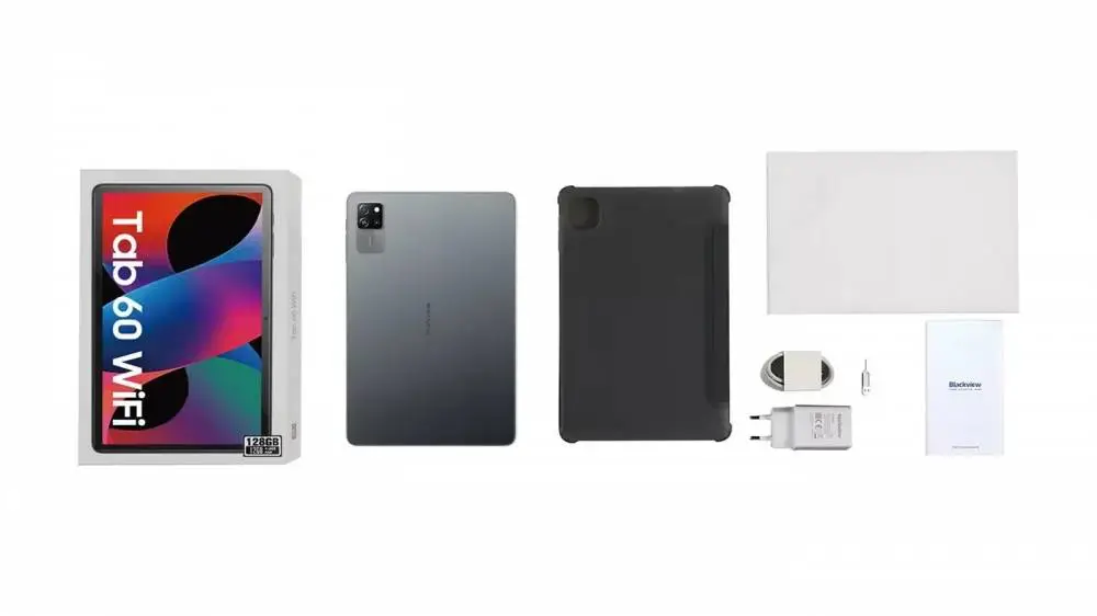 Таблет Blackview Tab 60 WiFi 10.1" HD+ IPS, A523 Octa-core 1.8GHz, 4GB/128GB, 8MP/5MP, 5100mAh, Android 14, Sky Blue