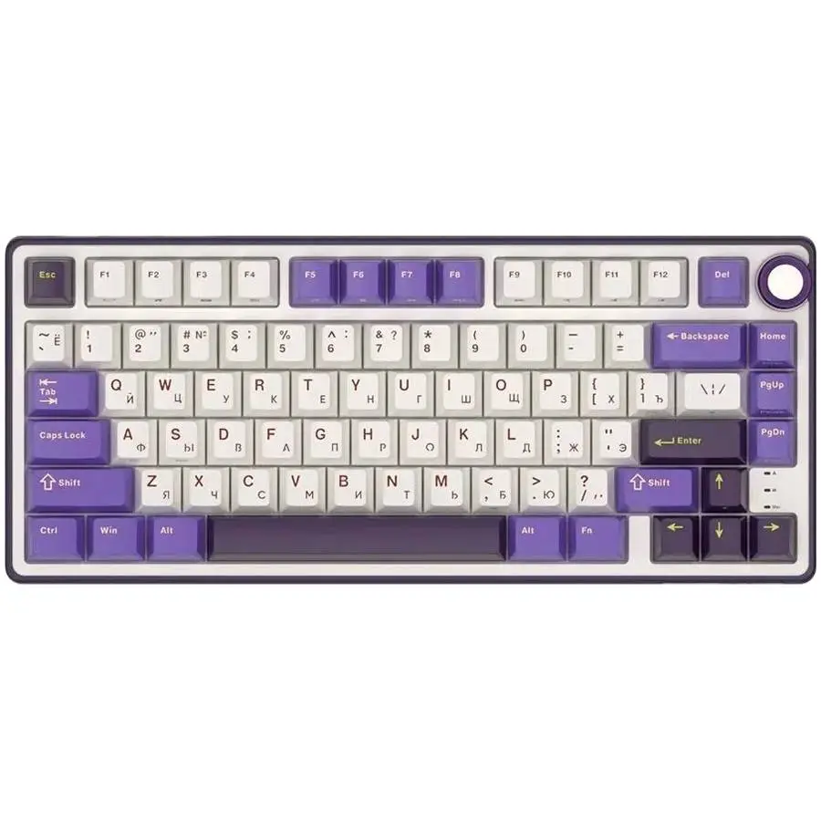 Геймърска клавиатура ROYAL KLUDGE R75 Blackberry Mousse Gaming Keyboard K silver switch