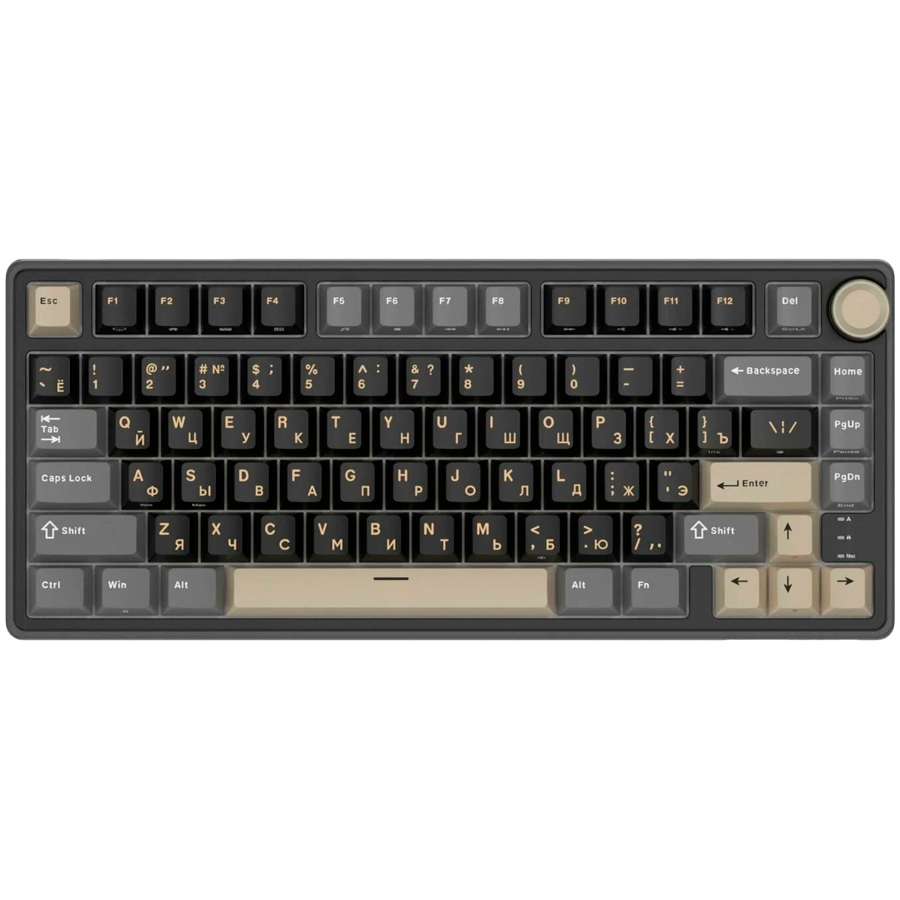 Геймърска клавиатура ROYAL KLUDGE R75 Phantom Gaming Keyboard K silver switch