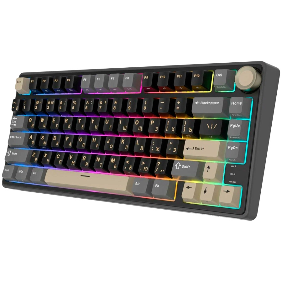 Геймърска клавиатура ROYAL KLUDGE R75 Phantom Gaming Keyboard K silver switch