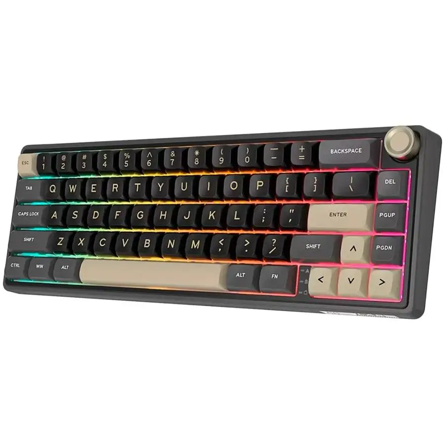 Геймърска клавиатура ROYAL KLUDGE R65 Phantom Gaming Keyboard Chartreuse switch