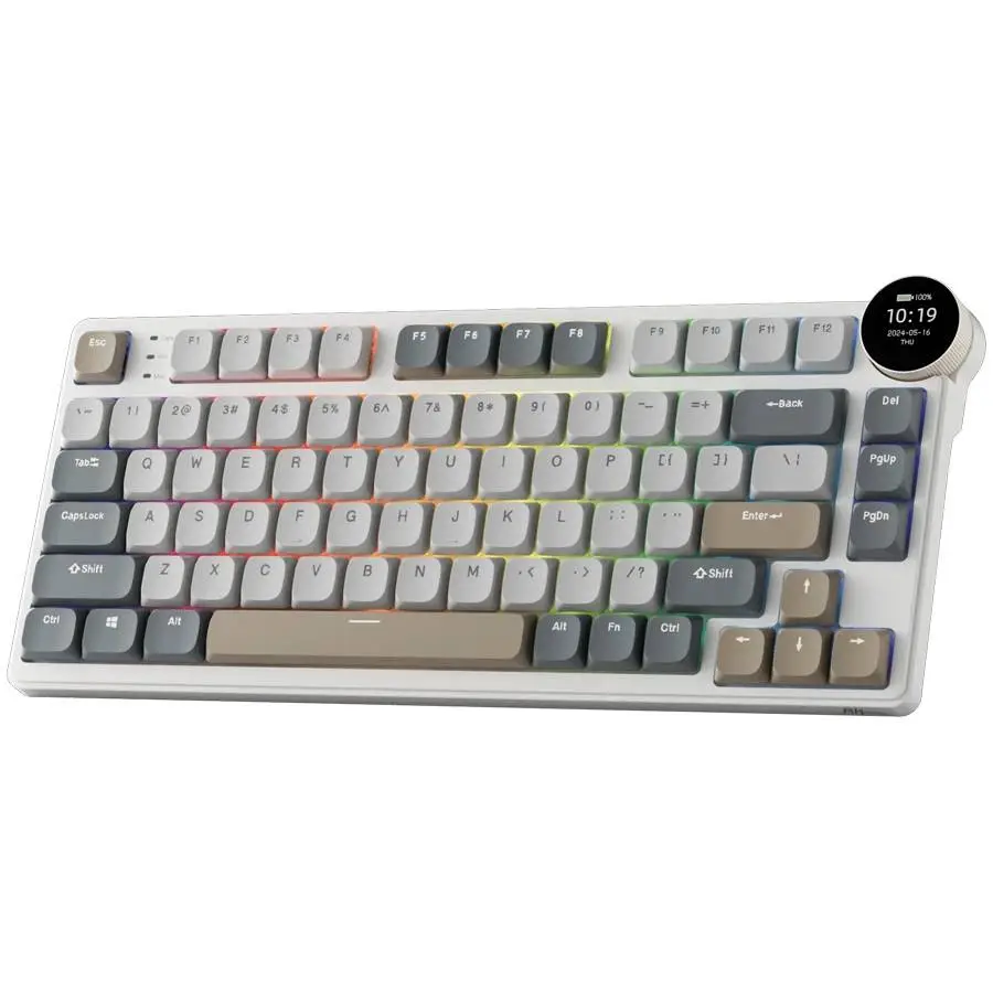 Геймърска клавиатура ROYAL KLUDGE RK N80 Pearly Dawn Gaming Keyboard Red switch