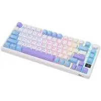 Геймърска клавиатура ROYAL KLUDGE RK-M75 Taro Milk Gaming Keyboard K Silver switch