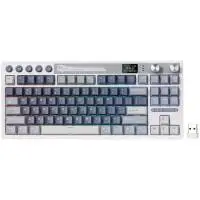 Геймърска клавиатура ROYAL KLUDGE RK M87 Ocean Blue Gaming Keyboard Cream switch
