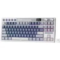 Геймърска клавиатура ROYAL KLUDGE RK M87 Ocean Blue Gaming Keyboard Cream switch