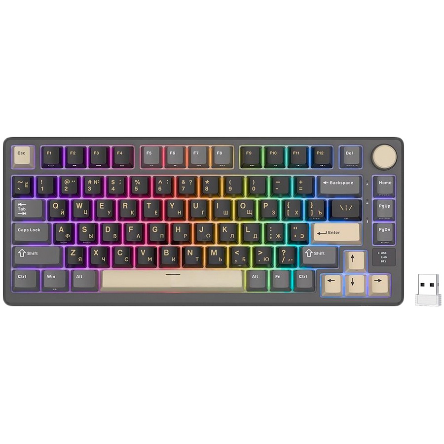 Геймърска клавиатура ROYAL KLUDGE RK-M75 Phantom Gaming Keyboard K Silver switch