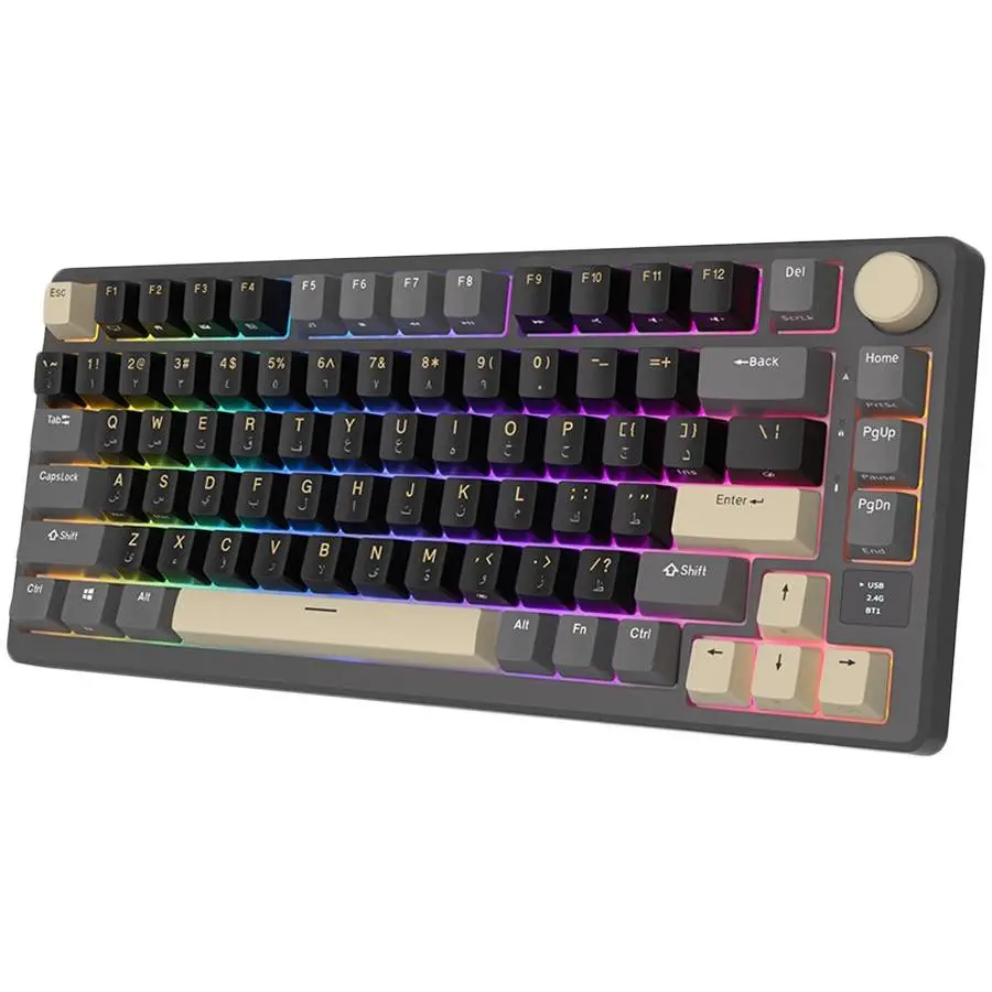 Геймърска клавиатура ROYAL KLUDGE RK-M75 Phantom Gaming Keyboard K Silver switch