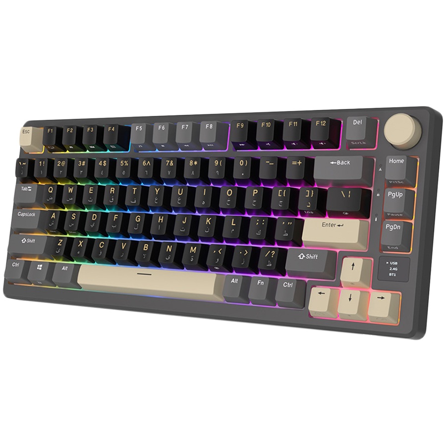 Геймърска клавиатура ROYAL KLUDGE RK-M75 Phantom Gaming Keyboard K Silver switch