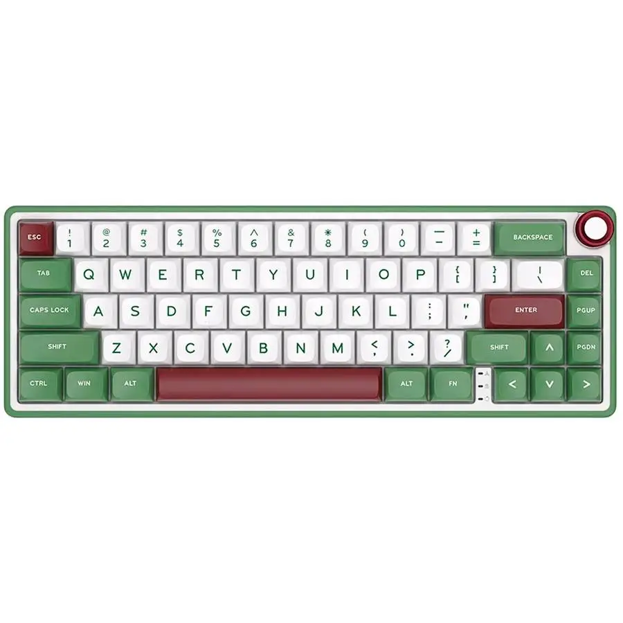Геймърска клавиатура ROYAL KLUDGE R65 Green sand Gaming Keyboard Chartreuse switch