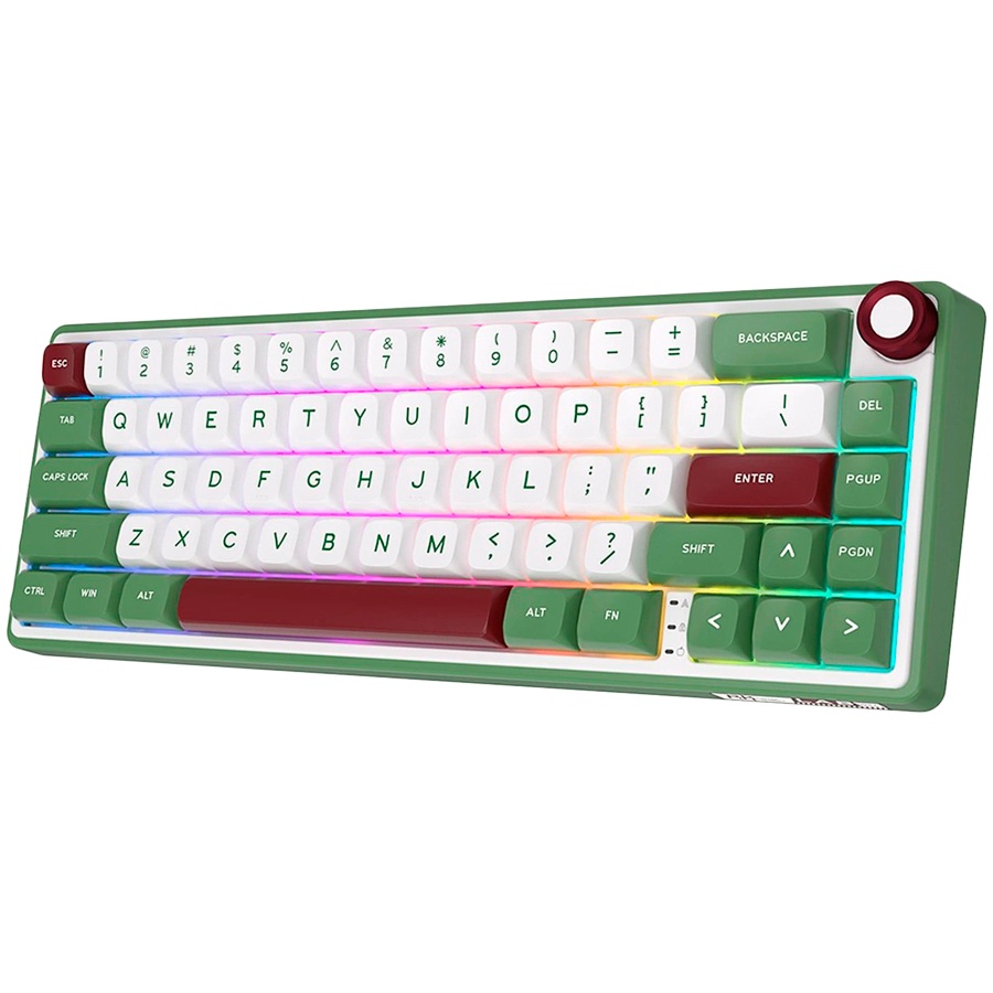 Геймърска клавиатура ROYAL KLUDGE R65 Green sand Gaming Keyboard Chartreuse switch