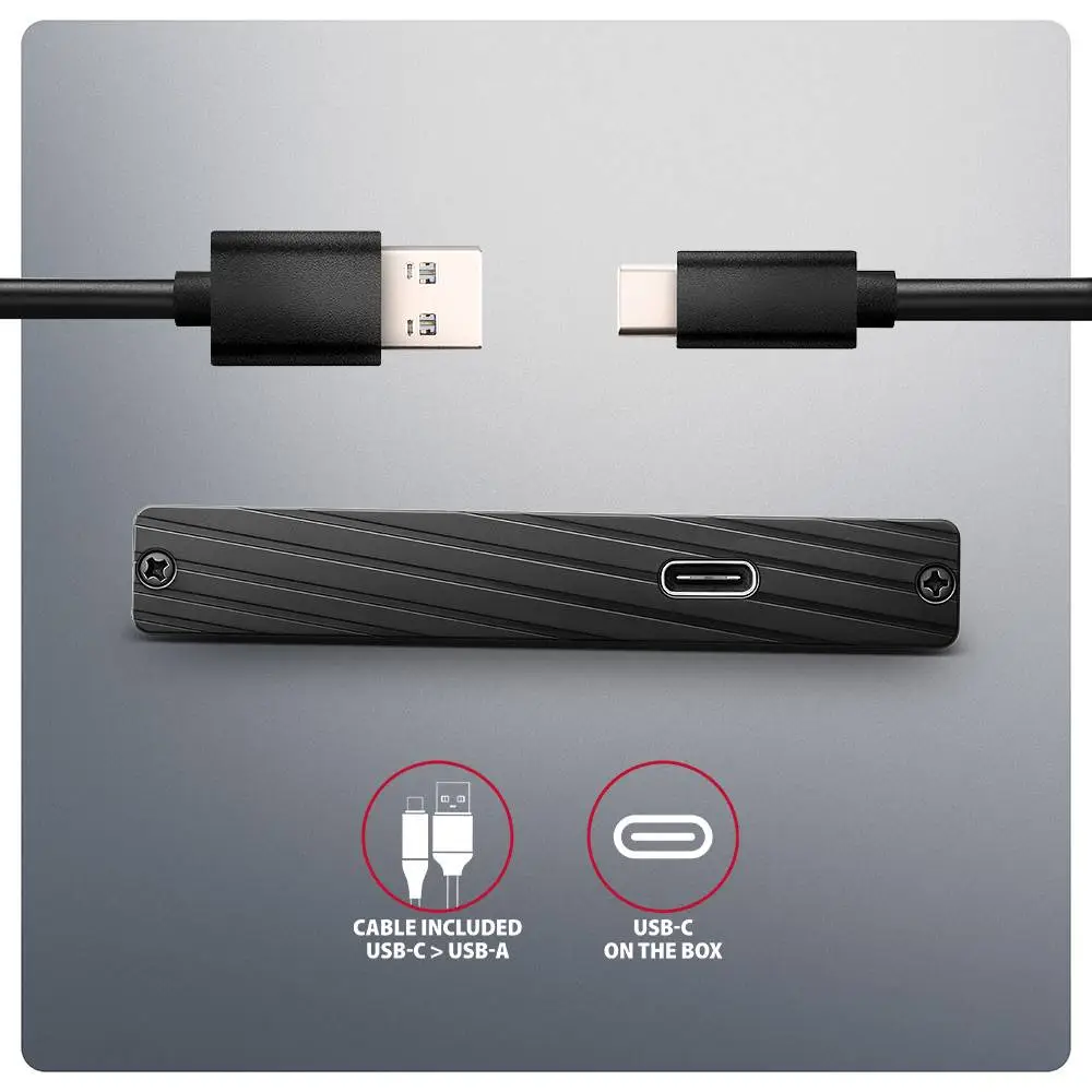 Външна кутия AXAGON EE25-XA6C USB-C 5Gbps ALINE box
