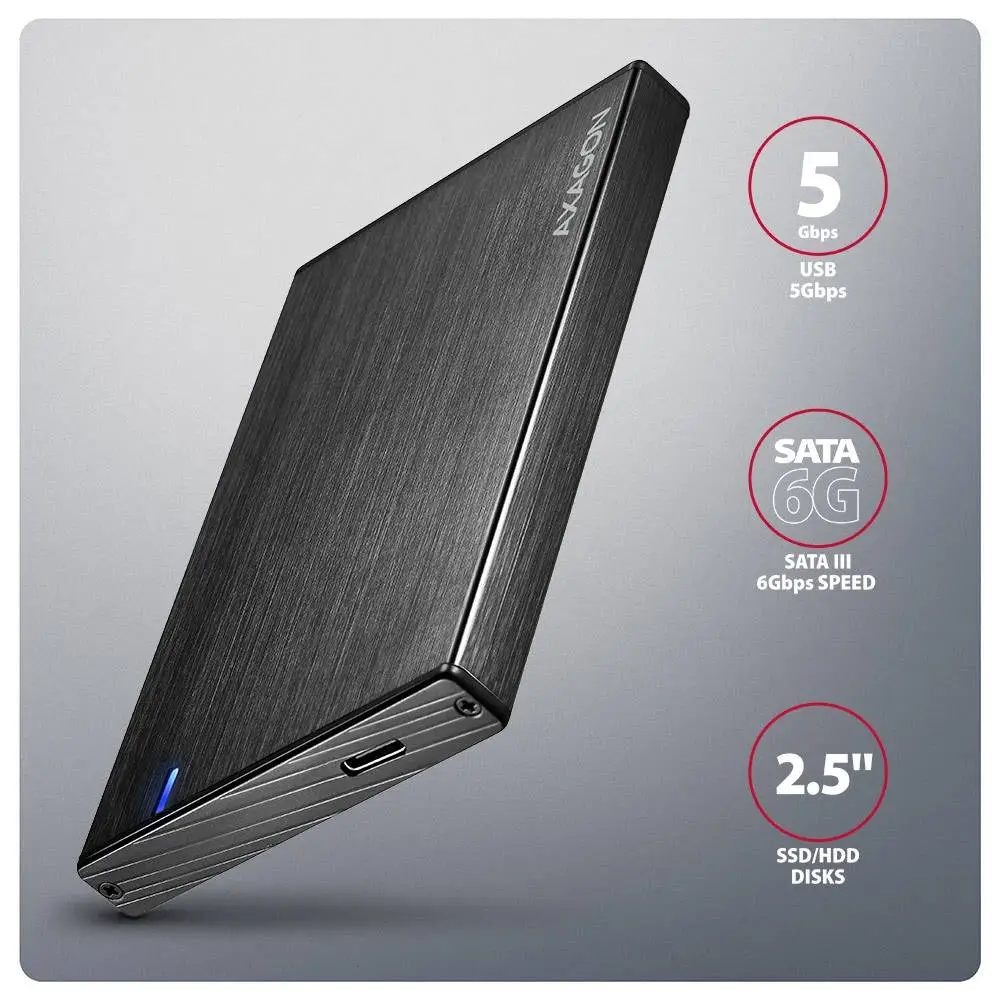 Външна кутия AXAGON EE25-XA6C USB-C 5Gbps ALINE box