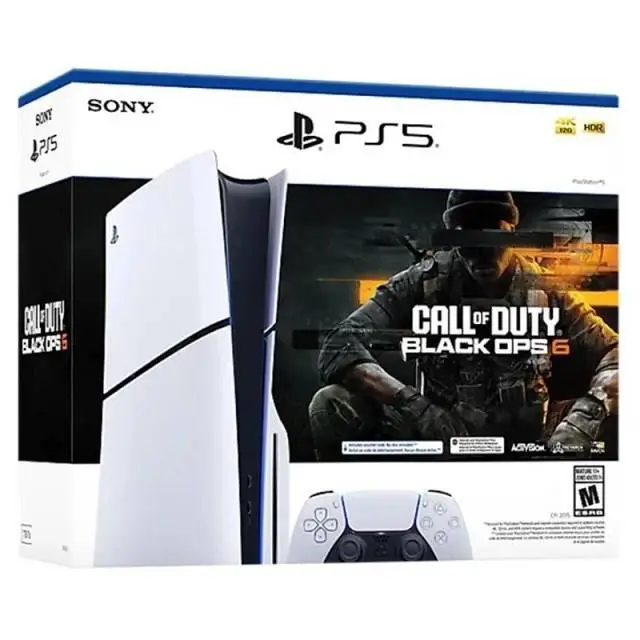 Конзола Sony PlayStation 5 Slim Disc Edition 1TB SSD Wi-Fi White COD: Black Ops 6