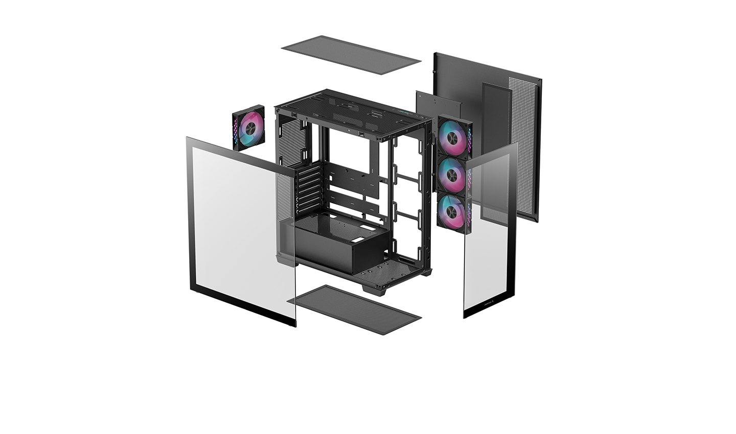 Кутия DeepCool CG580 4F Mid-Tower Panoramic ATX Case