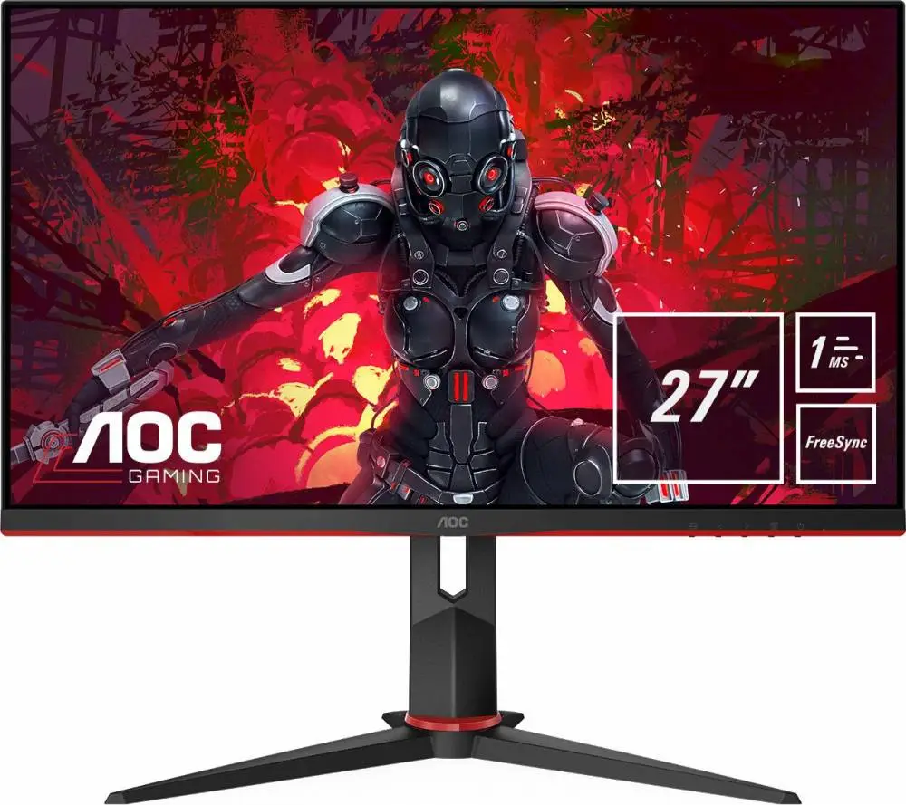 Монитор AOC 27G2U5/BK 27", IPS, FHD 1920x1080, 75Hz, 1ms, DP, HDMI, AMD FreeSync
