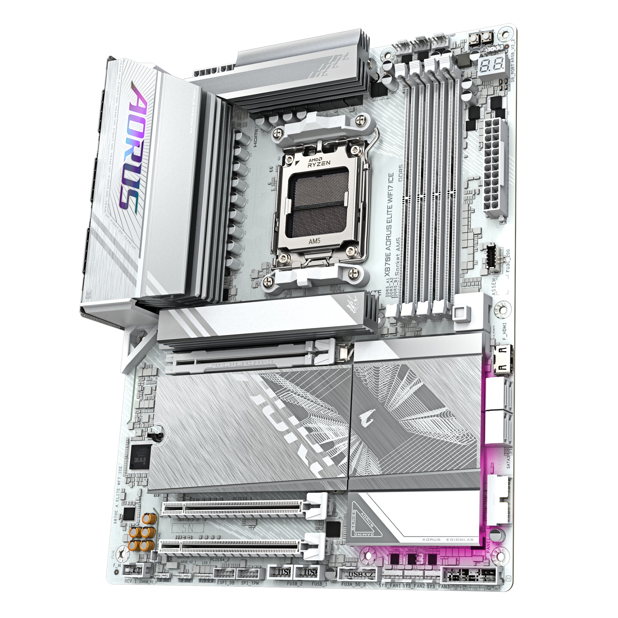 Дънна платка Gigabyte X870E A ELITE WF7 ICE AM5