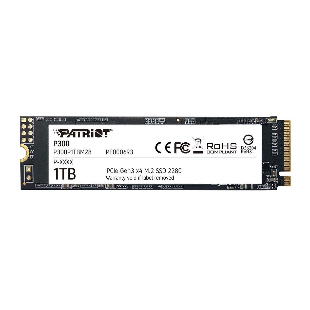 Диск SSD Patriot P300 128GB M.2 2280 PCIe Gen3x4 - P300P1TBM28