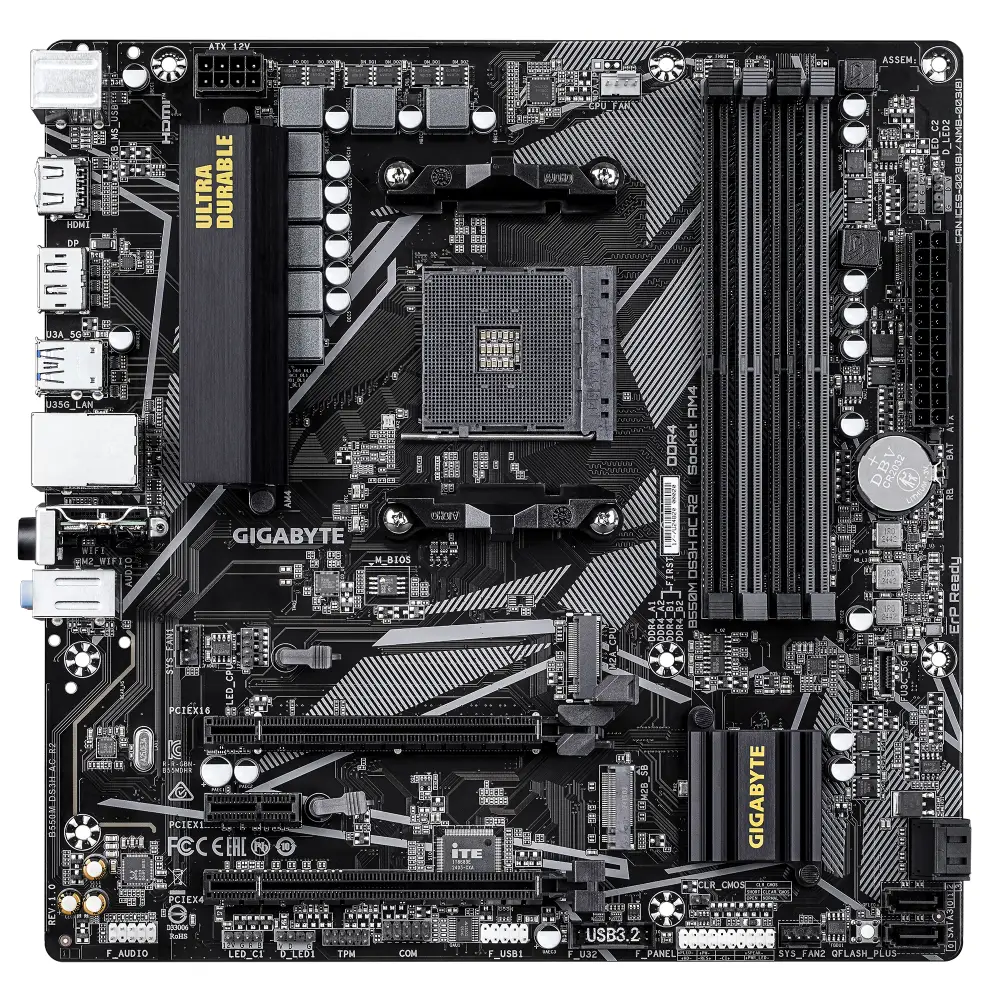 Дънна платка Gigabyte B550M DS3H AC R2 AM4