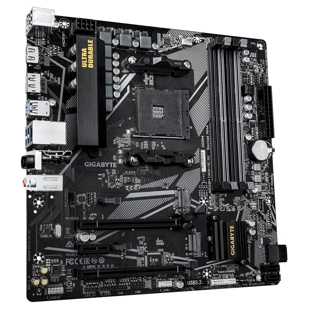 Дънна платка Gigabyte B550M DS3H AC R2 AM4