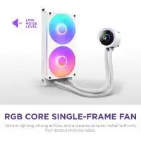 Водно охлаждане за процесор NZXT Kraken Plus 240 RGB LCD Display - White