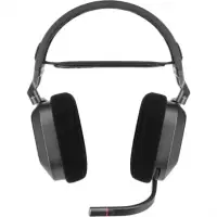 Геймърски слушалки с микрофон Corsair HS80 RGB Carbon безжични PC/PS5/PS4