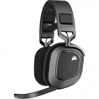 Геймърски слушалки с микрофон Corsair HS80 RGB Carbon безжични PC/PS5/PS4