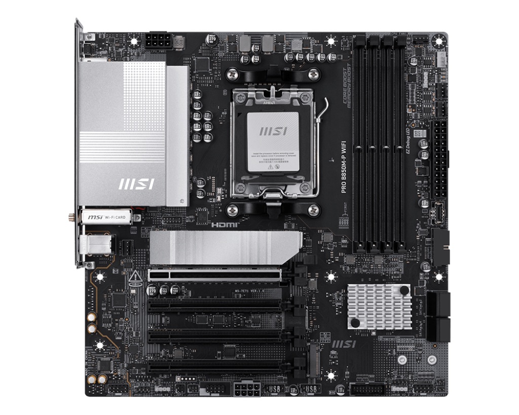 Дънна платка MSI PRO B850M-P WIFI AM5