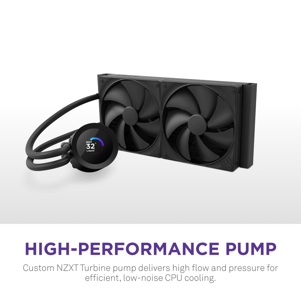 Водно охлаждане за процесор NZXT Kraken Plus 240 LCD Display - Black