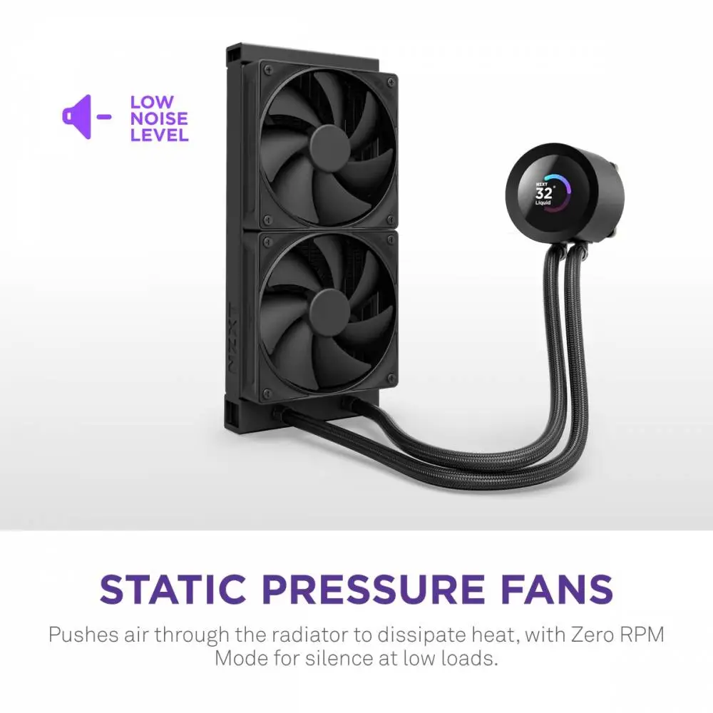 Водно охлаждане за процесор NZXT Kraken Plus 280 LCD Display - Black
