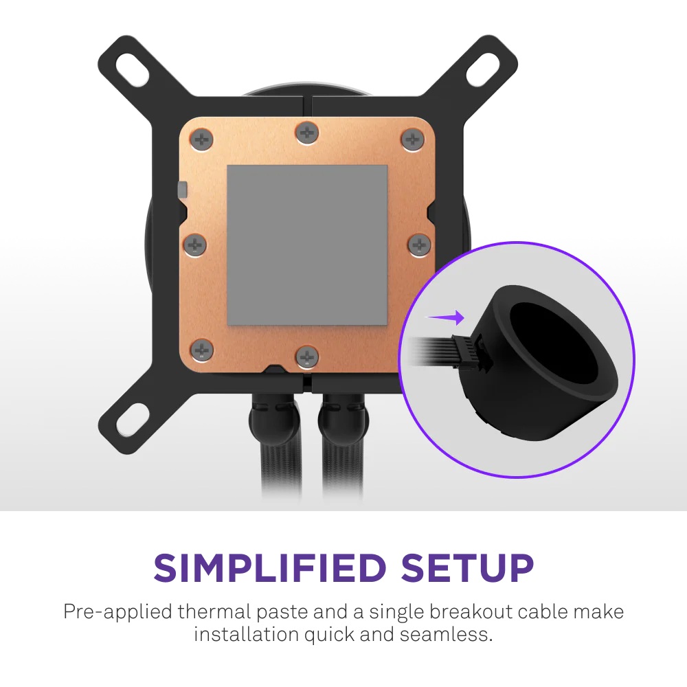 Водно охлаждане за процесор NZXT Kraken Plus 280 LCD Display - Black