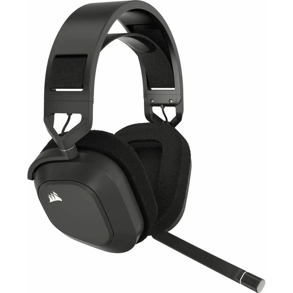 Геймърски слушалки с микрофон Corsair HS80 MAX Steel Grey безжични и блутут PC/PS5/PS4