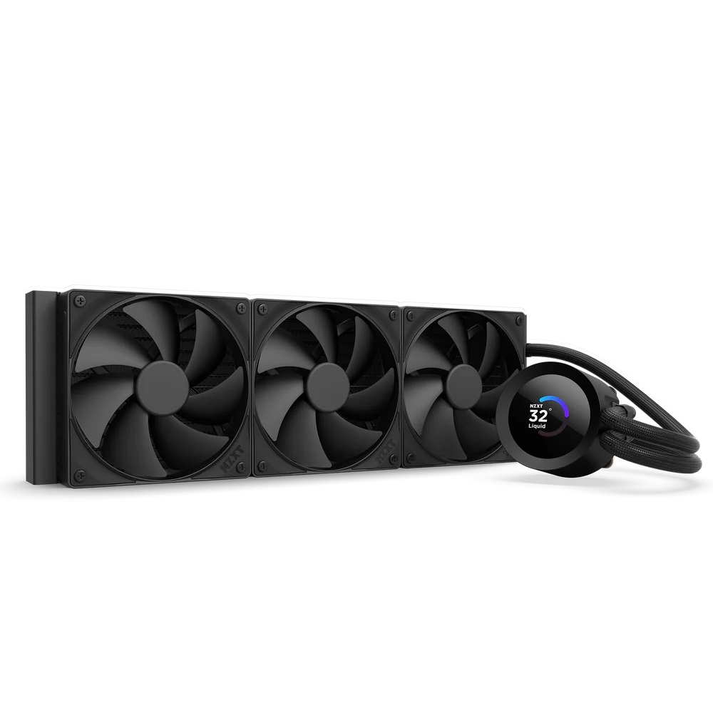 Водно охлаждане за процесор NZXT Kraken Plus 360 LCD Display - Black