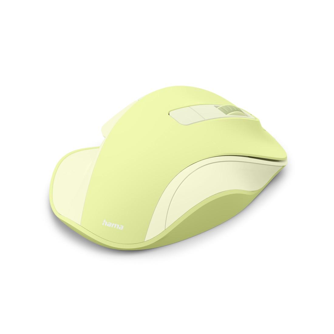 HAMA Безжична оптична мишка WM-500 Recharge, зелена, 6 бут.,800/1200/1600 dpi, безшумна