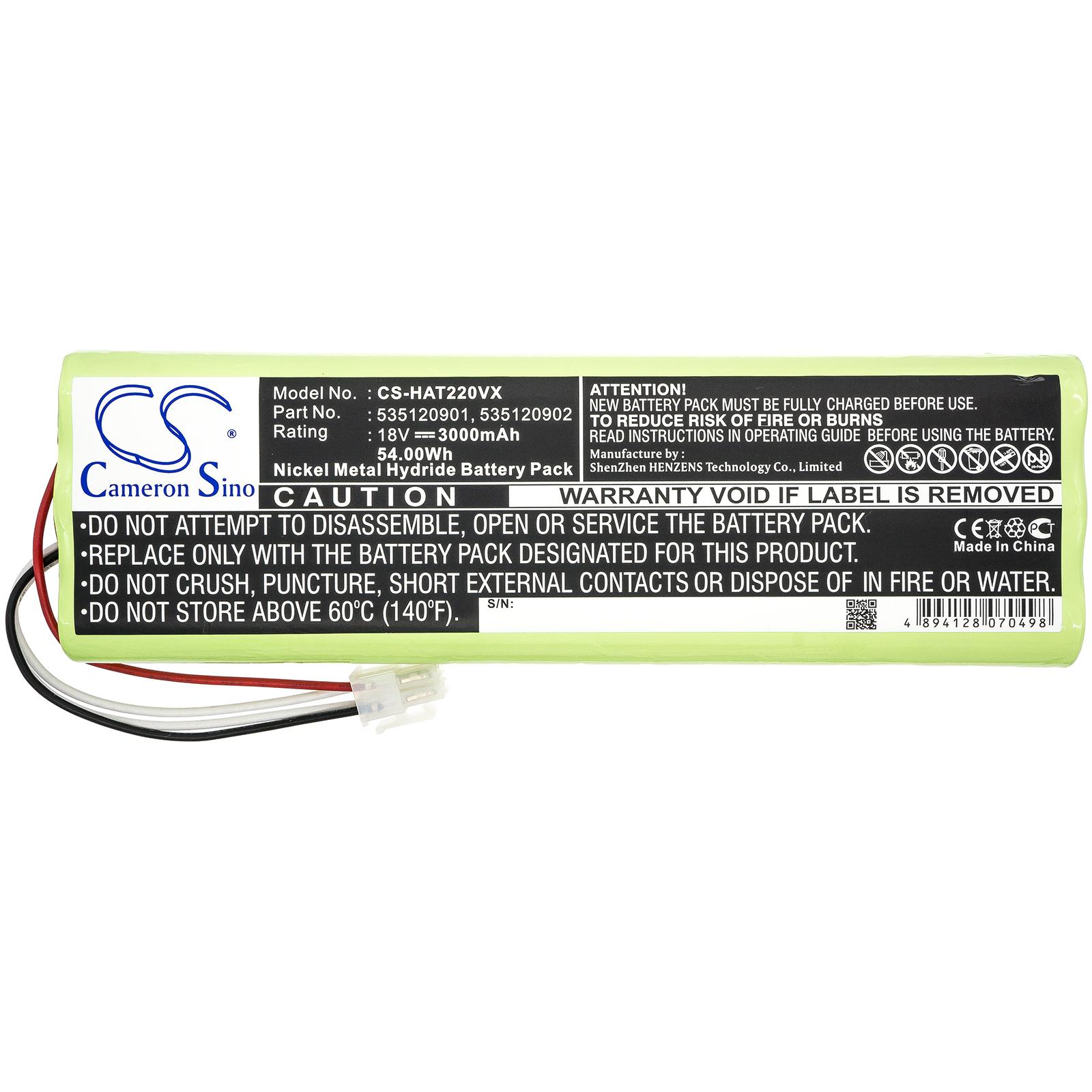 Batterie Cameron Sino, Pour tondeuse robot GARDENA Robotic R160, HUSKVARNA Automover 260ACX, Automower 210C, 1128621-01 18V 3000mAh Cameron Sino