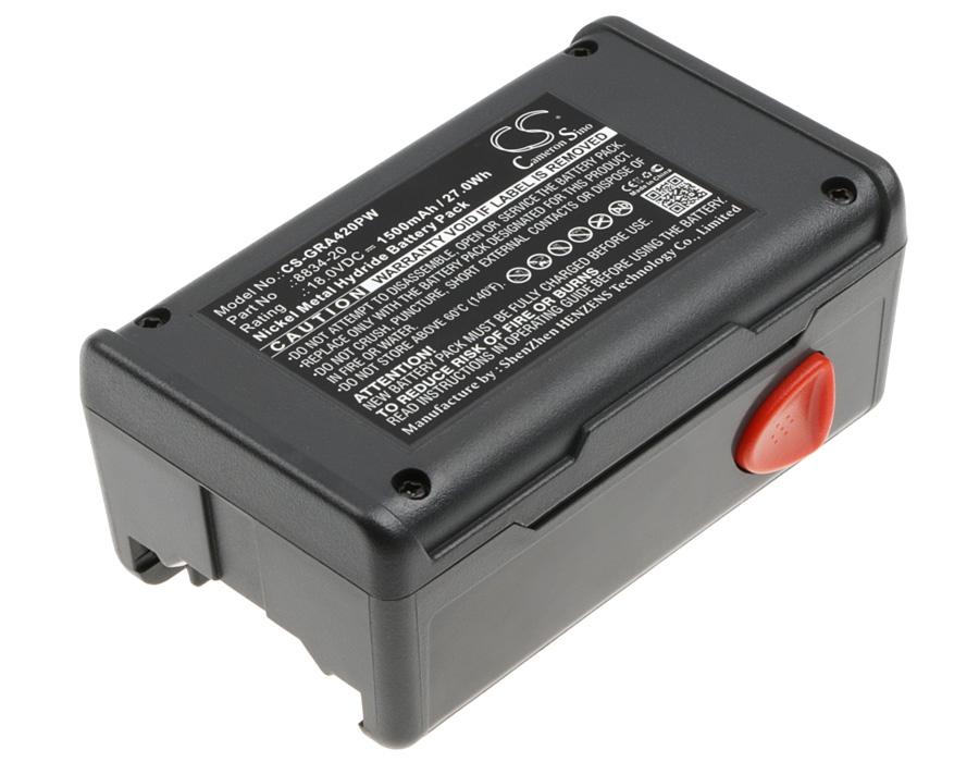 Baterie Cameron Sino, pentru trimmer de gard electric GARDENA 648844, EasyCut 42, SmallCut 300, 8834-20 18V 1500mAh Cameron Sino