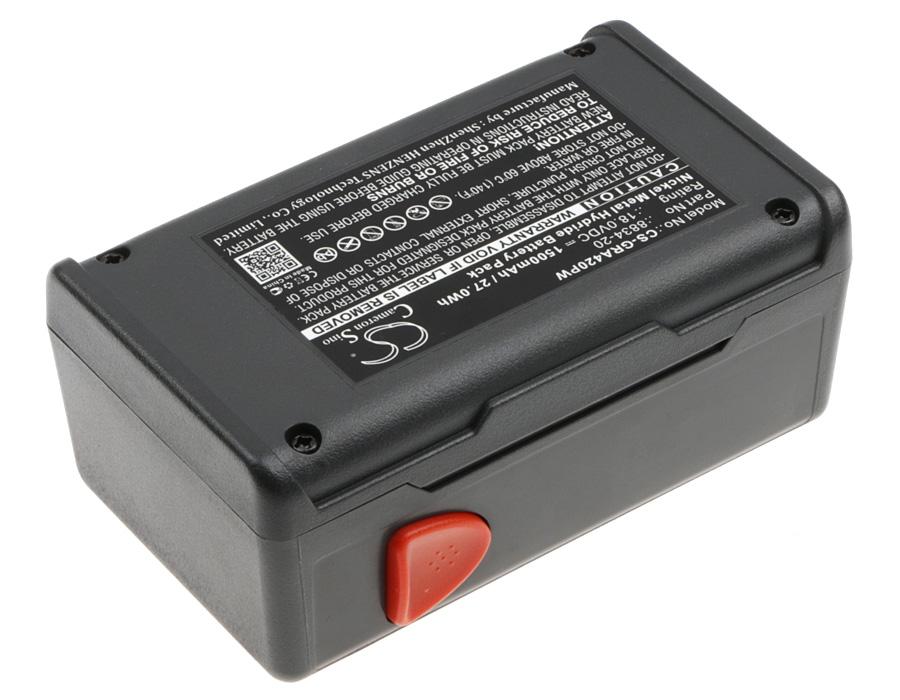 Baterie Cameron Sino, pentru trimmer de gard electric GARDENA 648844, EasyCut 42, SmallCut 300, 8834-20 18V 1500mAh Cameron Sino