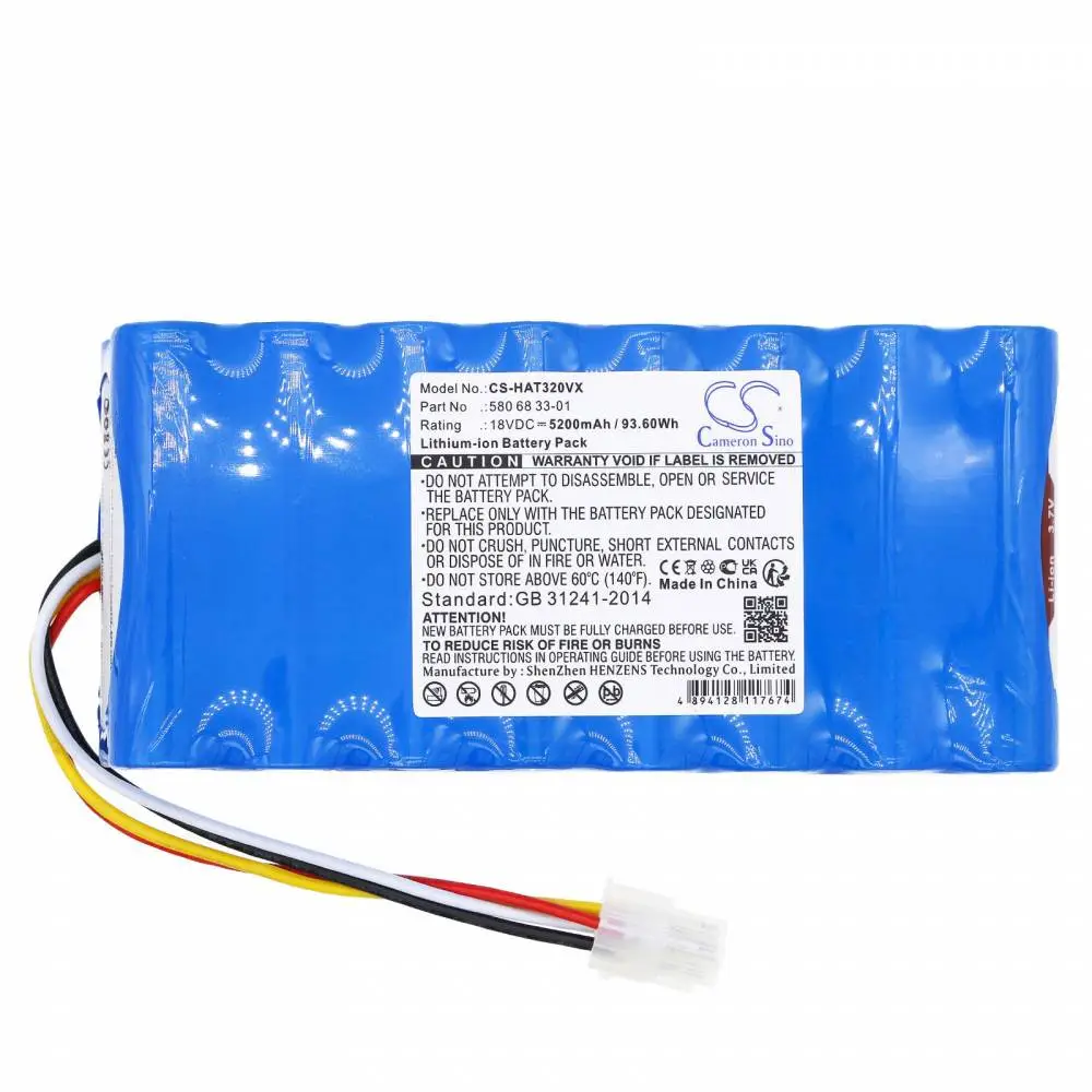 Batteria Cameron Sino, per tosaerba robot HUSKVARNA Autmower 430X, 550,320, 330X 580 68 33-01 18V 5200mAh Cameron Sino