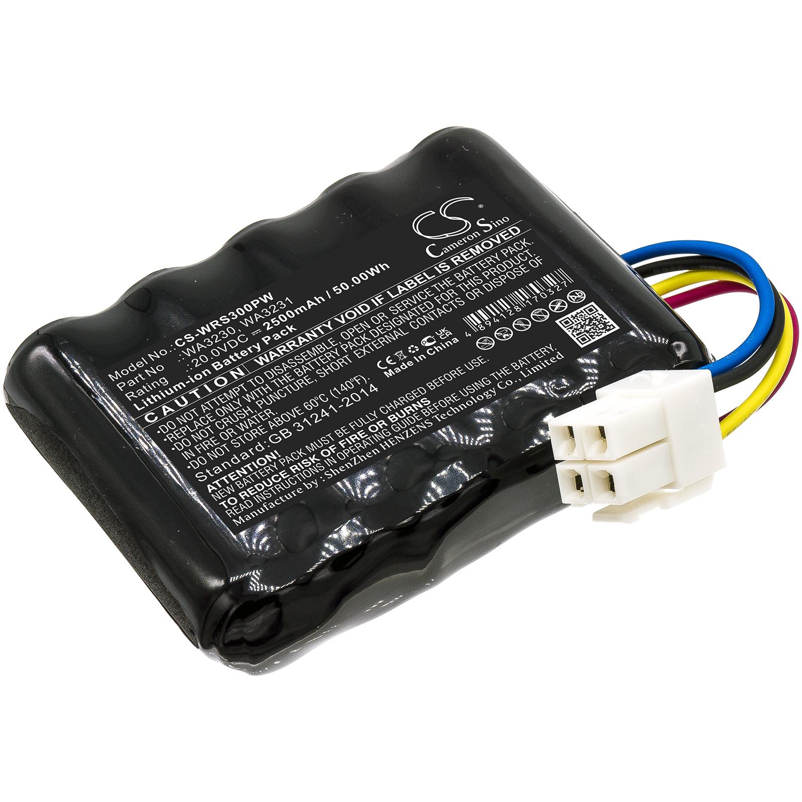 Baterie Cameron Sino, pentru mașină de tuns iarba robot WORX Landroid S 390m2,Landroid S300 FERREX R800 Smart 20V 2500mAh Cameron Sino