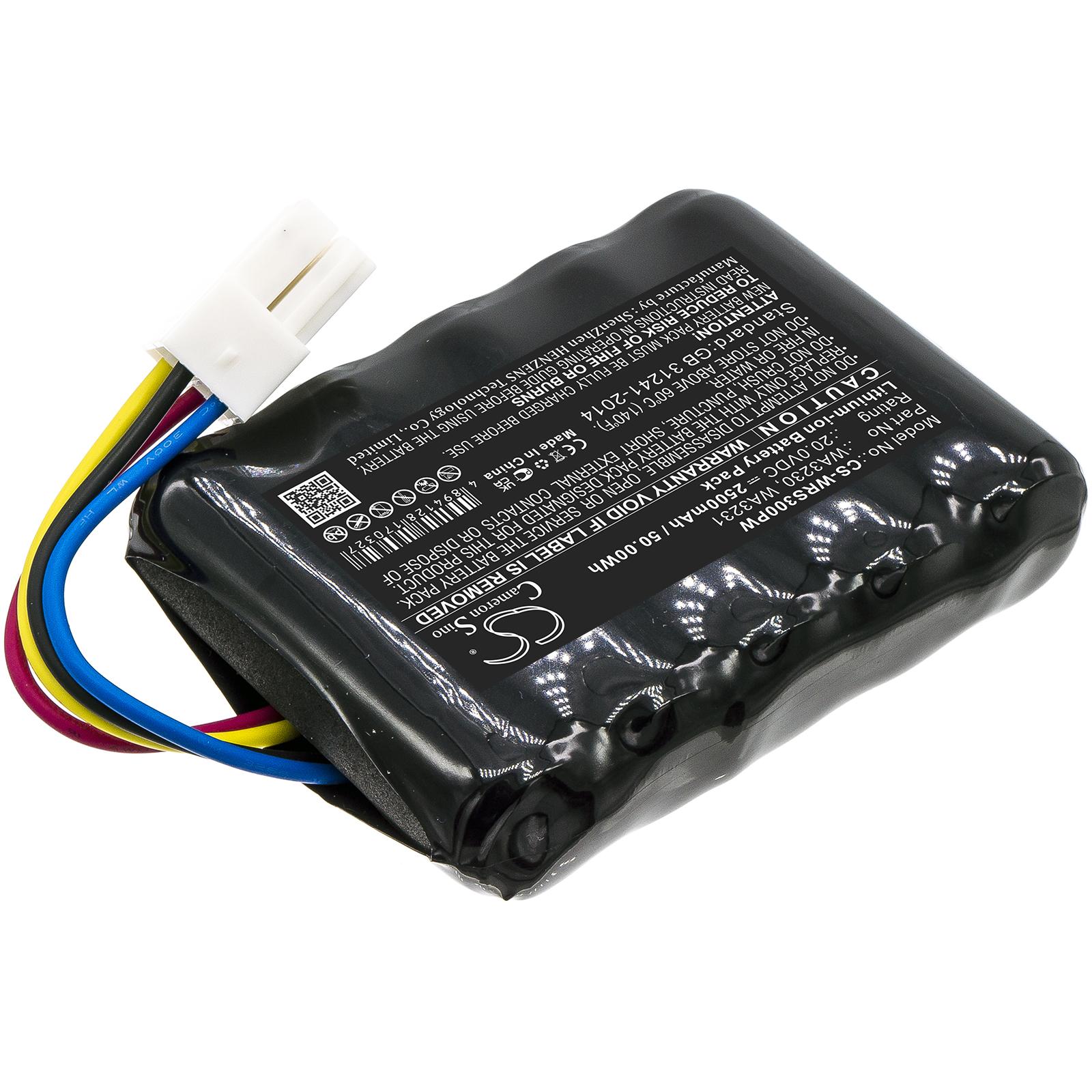 Baterie Cameron Sino, pentru mașină de tuns iarba robot WORX Landroid S 390m2,Landroid S300 FERREX R800 Smart 20V 2500mAh Cameron Sino