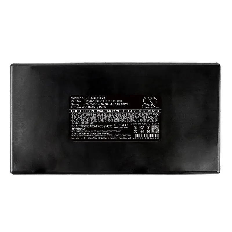 Батерия Cameron Sino, За косачка робот Wiper C Xe, C120, Ambrogio Alex L30 delux, Alpina AR1500 25,2V 3400mAh Cameron Sino
